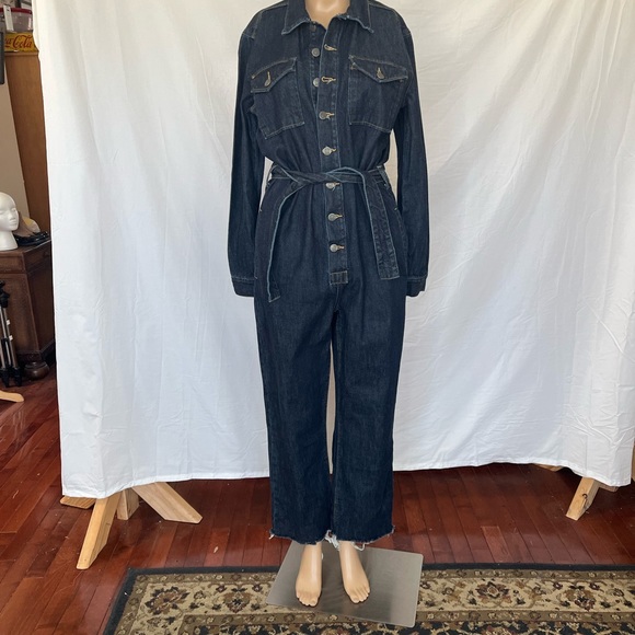 Anthropologie Pants - Anthropologie Dark Denim Jumpsuit